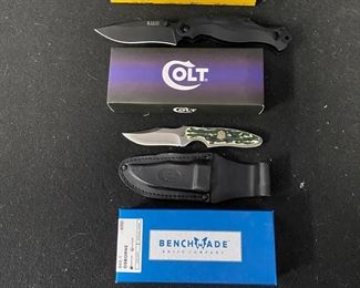 XPRT 511 Knife Colt CT696 Knife Benchmade 9401 Osborne Knife
