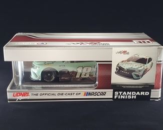 Lot 010-MT: Kyle Busch Die-cast 2021 Camry Ethel M Chocolates

Features:
•	NASCAR Cup Series
•	Standard Finish
•	1 of 828 Made
•	Box imprinted '32921EL'

 Manufacturer: Lionel Racing
Mfg. Year: 2021
Scale: 1:24
Country of Origin: China, hand crafted

