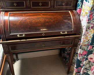 Antique desk with roll top