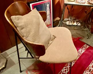 Vintage Mid-Century Danish Modern Ib Kofod Larsen Selig Attributed Penguin Accent Chair