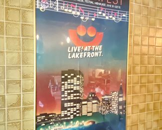 Vintage summerfest framed wall art