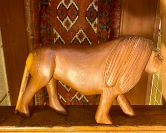 Wood lion