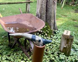 Metal wheel wheelbarrel