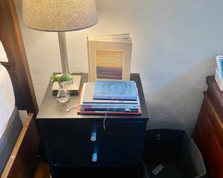 Nightstand with lamp