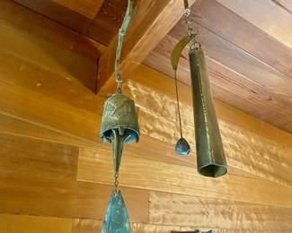PAOLO SOLERI BELLS &nbsp;Mid Century Italian&nbsp; Paolo Soleri Brutalist wind Chime Sculpture