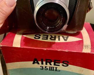 Aires 35 IIL  35mm includes instruction book case for camera and carrying case plus other accessories