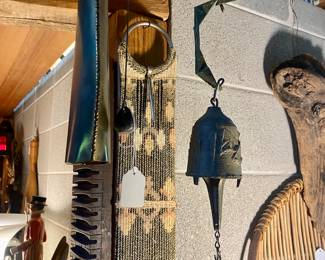 PAOLO SOLERI BELLS &nbsp;Mid Century Italian&nbsp; Paolo Soleri Brutalist wind Chime Sculpture