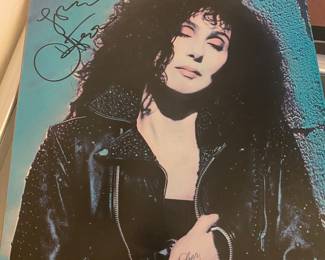 SIGNED CHER VINYL RECORD