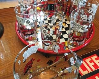 Card Game Bar Set - 50's/60's