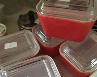 Orange Storage Jars for Refrigerator