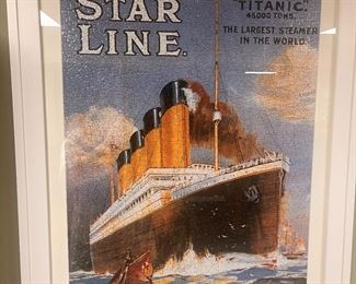 White Star line {Titanic print 