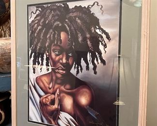 Beautiful artist, signed and numbered print