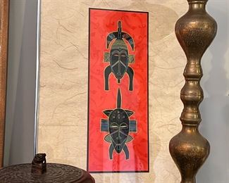 Print of African mask