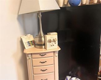 Cute little jewlery chest , Plus look at the vintage bowling game 