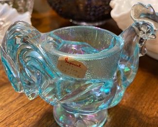 Imperial aqua blue chicken egg cup 