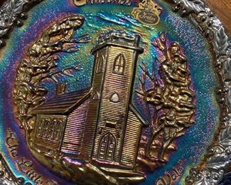 Fenton Christmas plates 