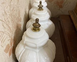 Vintage light fixture globes 