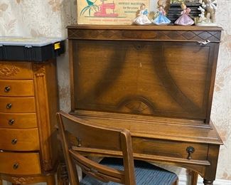 antique drop front desk 