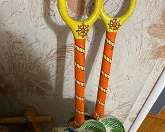 antique sand shovels 