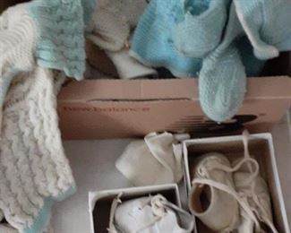 lot of old baby clothes