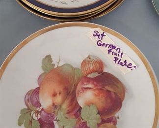 Sets of six varied luncheon /dessert plates plates