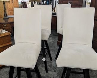 High End Swivel Bar Stools with Performance Fabric