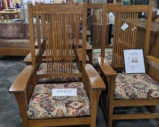 Stickley Oak Dining Chairs