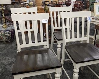 White and Wood Bar Stools
