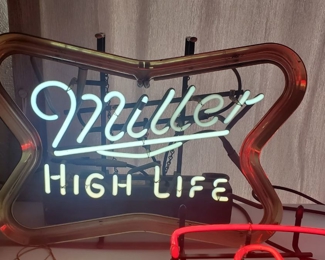 Vintage Neon Miller High Life Flashing\Blinking Sign Excellent Condition