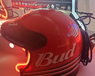 Bud Budweiser Helmet Neon 