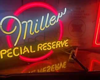 Miller Special Reserve Neon Lighted Sign