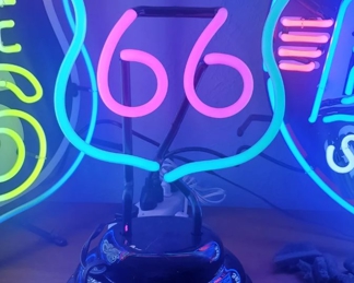 Neon Route 66 Sign