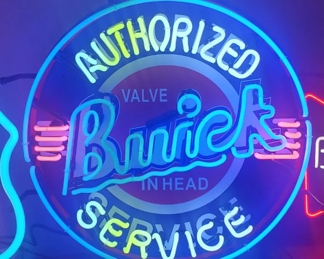 Buick Authorized Service Valve In Head Neon Sign