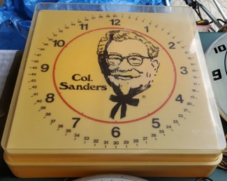 Col Sanders Kentucky Fried Chicken Clock