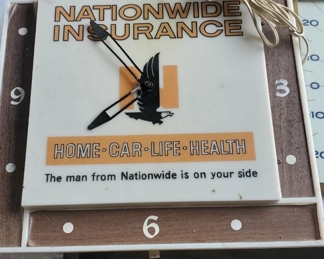 NAtionwide Insurance Vintage Working Clock