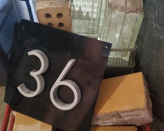 Coral Court Motel Room Number Bricks Cynder Blocks Glass Blocks