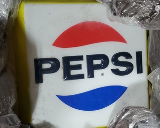 LARGE PEPSI Lighted Sign -This sign is 3'+ in size VERY HEAVY!