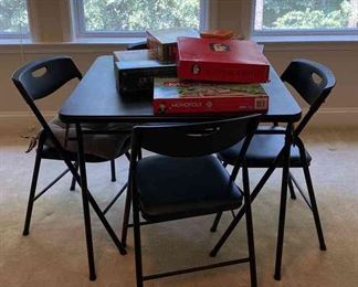 Card Table with Four Chairs Current Boxed Games