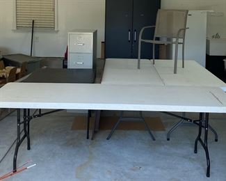 Folding Tables, Filing Cabinet Chair