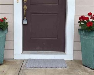 Large Glazed Terra Cotta or Ceramic Planters