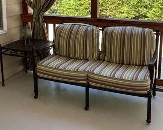 Loveseat with Side Table