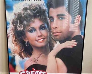 Signed Grease Movie Poster