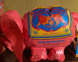Vintage Blow Up Elephant Circus