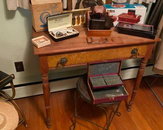 Vintage Occasional Table with Drawer 