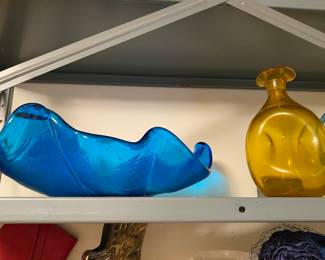 Mid Century Colored Glass