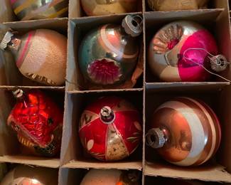 Vintage Mercury Glass Ornaments