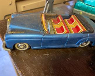 Vintage Friction Tin Litho Mercedes 