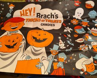 Vintage 1960's Brachs Candy Store Display Poster ( its in the Living Room!!)