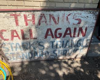 Vintage SIGN from the STANDARD GAS STATION in Hampshire. Double Sided