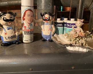 Vintage Razor Louie, Vintage Disinfectant. Mermaid  Decor 